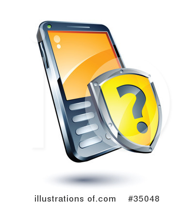 Royalty-Free (RF) Cell Phone Clipart Illustration by beboy - Stock Sample #35048