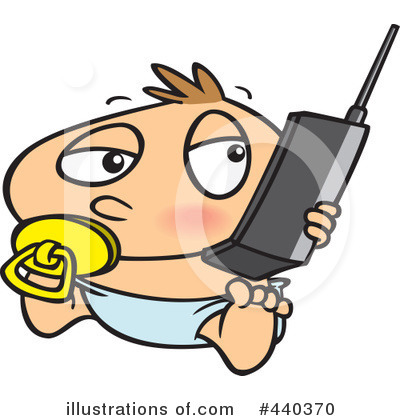 Royalty-Free (RF) Cell Phone Clipart Illustration by toonaday - Stock Sample #440370