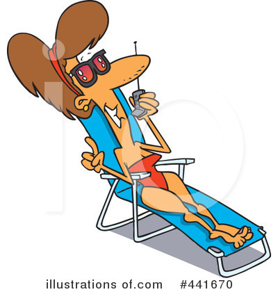 Sun Bathing Clipart #441670 by toonaday