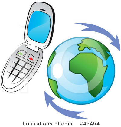 Cell Phone Clipart #45454 by TA Images