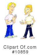 Cell Phones Clipart #10859 by Spanky Art