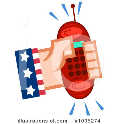 Cell Phone Clipart #1095274 by Hit Toon