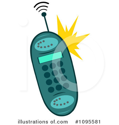 Cell Phone Clipart #1095581 by Hit Toon