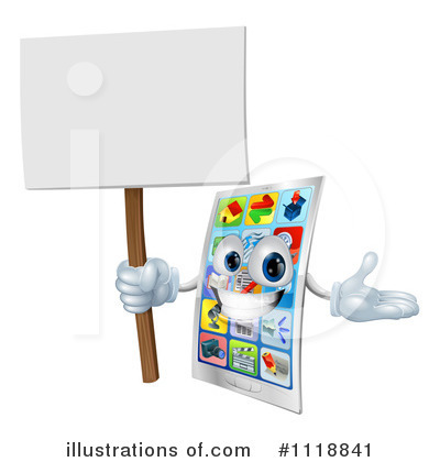 Royalty-Free (RF) Cellphone Clipart Illustration by AtStockIllustration - Stock Sample #1118841