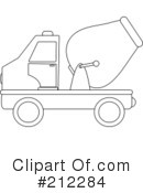 Cement Truck Clipart #212284 by Pams Clipart