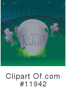 Cemetery Clipart #11942 by AtStockIllustration