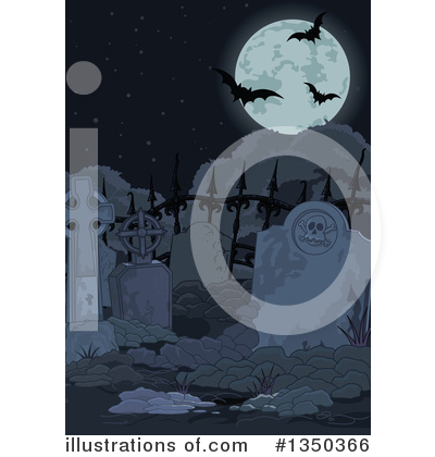 Royalty-Free (RF) Cemetery Clipart Illustration by Pushkin - Stock Sample #1350366