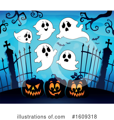 Royalty-Free (RF) Cemetery Clipart Illustration by visekart - Stock Sample #1609318