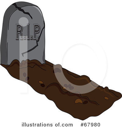 Royalty-Free (RF) Cemetery Clipart Illustration by Pams Clipart - Stock Sample #67980