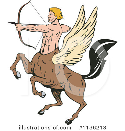Royalty-Free (RF) Centaur Clipart Illustration by patrimonio - Stock Sample #1136218