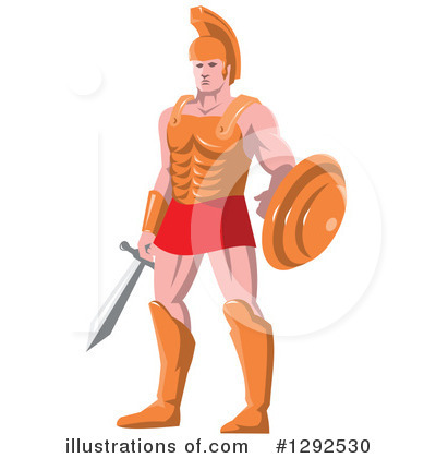Royalty-Free (RF) Centurion Clipart Illustration by patrimonio - Stock Sample #1292530