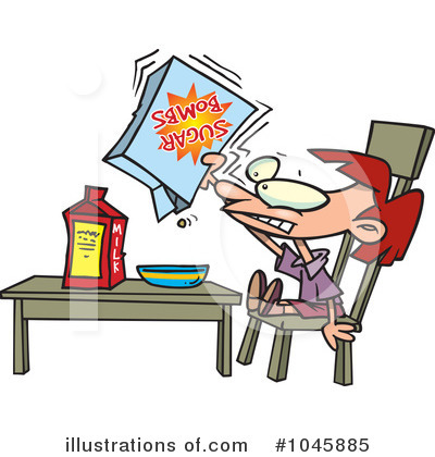 Royalty-Free (RF) Cereal Clipart Illustration by toonaday - Stock Sample #1045885