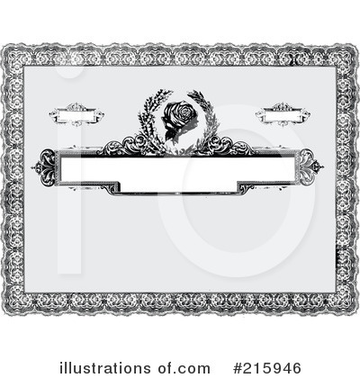 Royalty-Free (RF) Certificate Clipart Illustration by BestVector - Stock Sample #215946