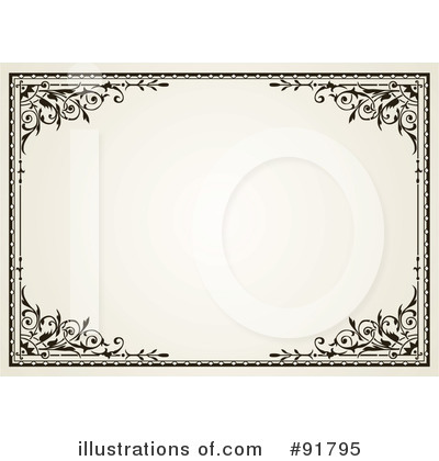 Royalty-Free (RF) Certificate Clipart Illustration by BestVector - Stock Sample #91795