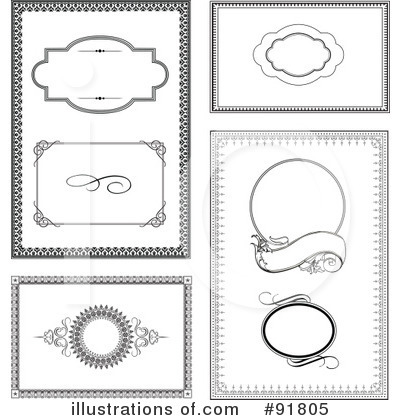 Royalty-Free (RF) Certificate Clipart Illustration by BestVector - Stock Sample #91805