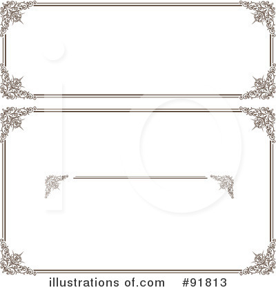 Royalty-Free (RF) Certificate Clipart Illustration by BestVector - Stock Sample #91813