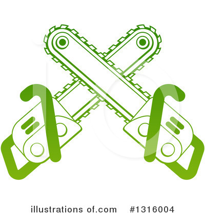 Chainsaw Clipart #1316004 by AtStockIllustration