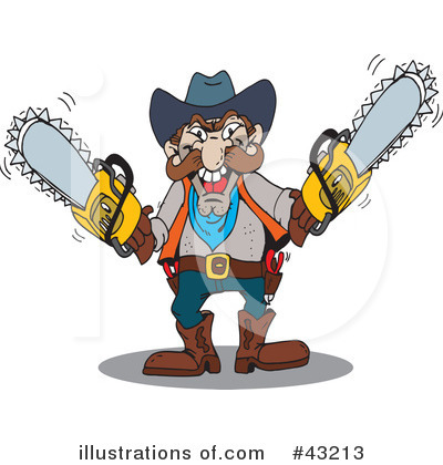 Chainsaw Clipart #43213 by Dennis Holmes Designs