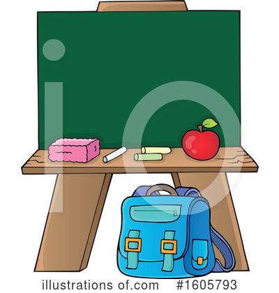 Royalty-Free (RF) Chalkboard Clipart Illustration by visekart - Stock Sample #1605793