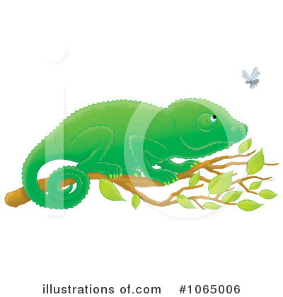 Royalty-Free (RF) Chameleon Clipart Illustration by Alex Bannykh - Stock Sample #1065006
