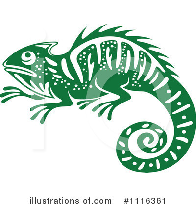 Royalty-Free (RF) Chameleon Clipart Illustration by Vector Tradition SM - Stock Sample #1116361