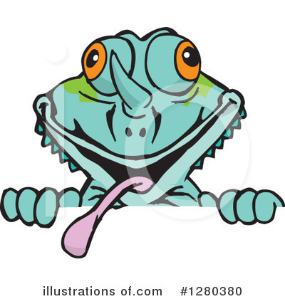 Lizard Clipart #1280380 by Dennis Holmes Designs
