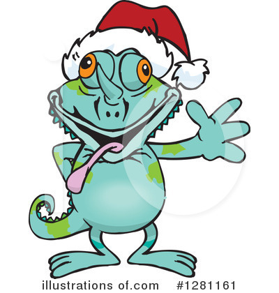 Royalty-Free (RF) Chameleon Clipart Illustration by Dennis Holmes Designs - Stock Sample #1281161