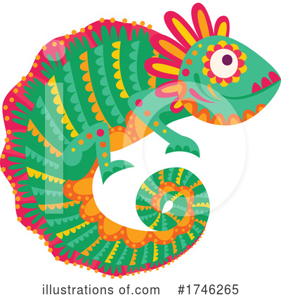 Royalty-Free (RF) Chameleon Clipart Illustration by Vector Tradition SM - Stock Sample #1746265