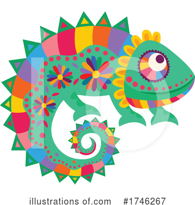 Royalty-Free (RF) Chameleon Clipart Illustration by Vector Tradition SM - Stock Sample #1746267