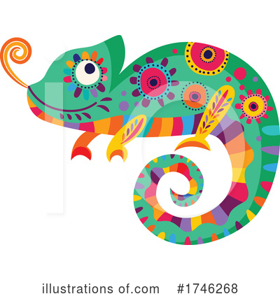 Royalty-Free (RF) Chameleon Clipart Illustration by Vector Tradition SM - Stock Sample #1746268