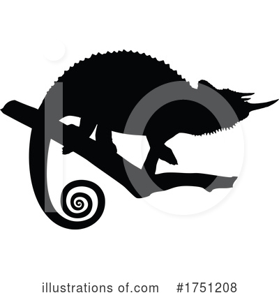 Chameleon Clipart #1751208 by Vector Tradition SM