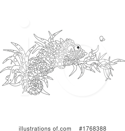 Royalty-Free (RF) Chameleon Clipart Illustration by Alex Bannykh - Stock Sample #1768388
