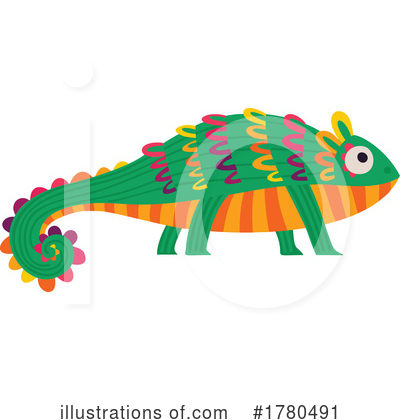 Chameleon Clipart #1780491 by Vector Tradition SM