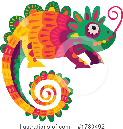 Royalty-Free (RF) Chameleon Clipart Illustration by Vector Tradition SM - Stock Sample #1780492