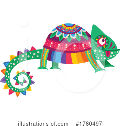 Chameleon Clipart #1780497 by Vector Tradition SM