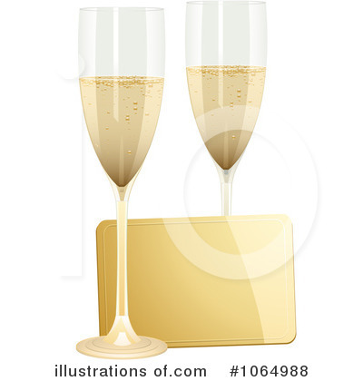 Royalty-Free (RF) Champagne Clipart Illustration by elaineitalia - Stock Sample #1064988