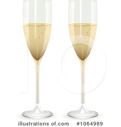 Royalty-Free (RF) Champagne Clipart Illustration by elaineitalia - Stock Sample #1064989