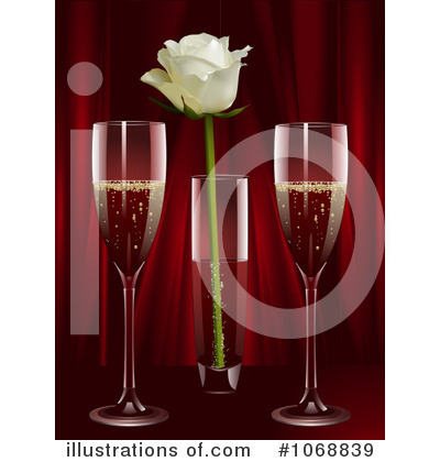 Royalty-Free (RF) Champagne Clipart Illustration by elaineitalia - Stock Sample #1068839