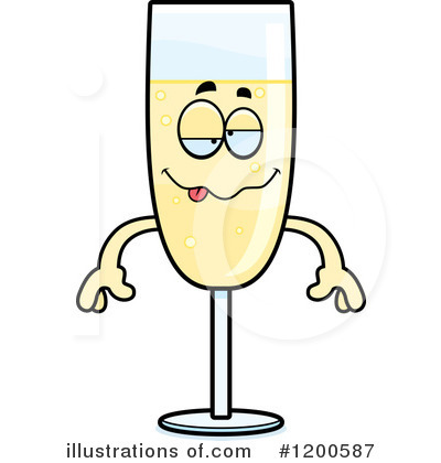 Champagne Clipart #1200587 by Cory Thoman