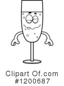 Champagne Clipart #1200687 by Cory Thoman