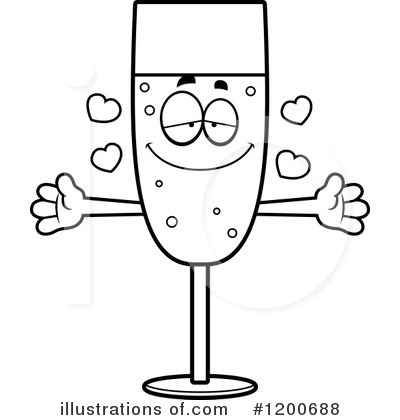 Champagne Clipart #1200688 by Cory Thoman