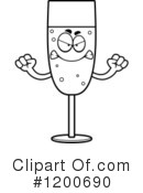 Champagne Clipart #1200690 by Cory Thoman