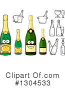 Champagne Clipart #1304533 by Vector Tradition SM