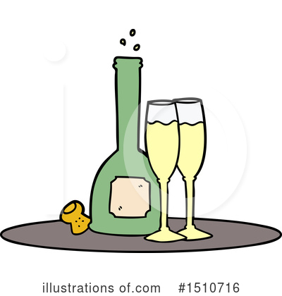 Royalty-Free (RF) Champagne Clipart Illustration by lineartestpilot - Stock Sample #1510716