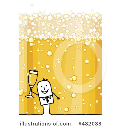 Royalty-Free (RF) Champagne Clipart Illustration by NL shop - Stock Sample #432038