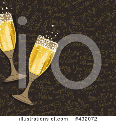 Royalty-Free (RF) Champagne Clipart Illustration by NL shop - Stock Sample #432072