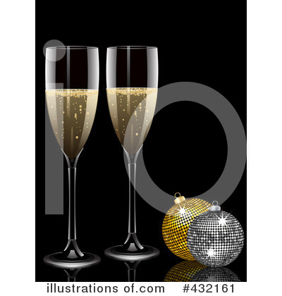 Royalty-Free (RF) Champagne Clipart Illustration by elaineitalia - Stock Sample #432161
