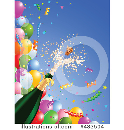 Royalty-Free (RF) Champagne Clipart Illustration by Pushkin - Stock Sample #433504