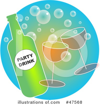 Royalty-Free (RF) Champagne Clipart Illustration by Prawny - Stock Sample #47568