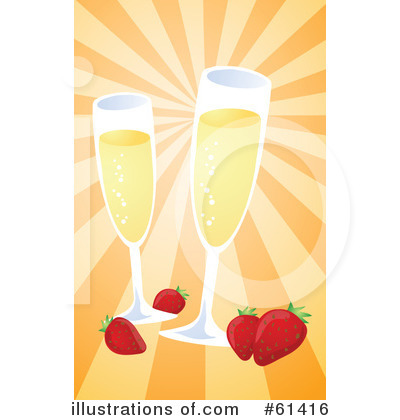 Royalty-Free (RF) Champagne Clipart Illustration by Kheng Guan Toh - Stock Sample #61416